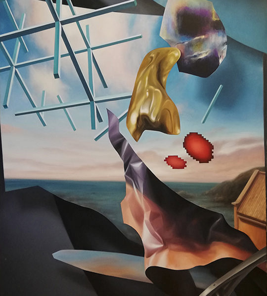 Grigori Dor | Landscape With Two Red Lights, 2019