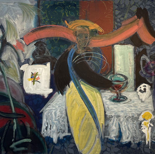 ROLAND DELEAU - FRÜHSTÜCK IM ATELIER II (n.E.Manet), 1998