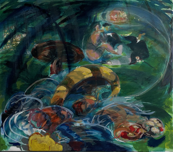 ROLAND DELEAU - DEJENEUR SUR L'HERBE II (n. E. Manet), 1999