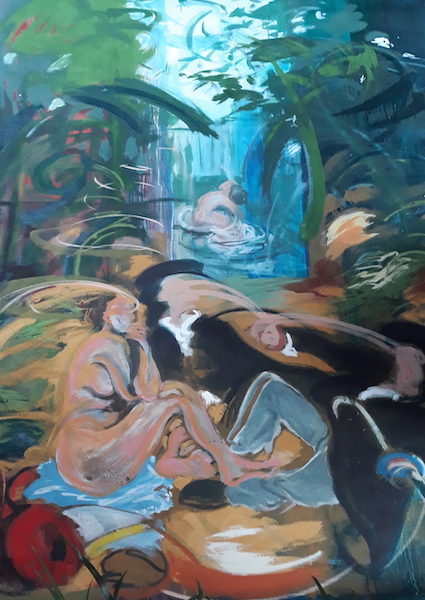 ROLAND DELEAU - DEJENEUR SUR L'HERBE, 1999