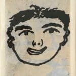 Donald Baechler | Gesicht (anamorphosis)