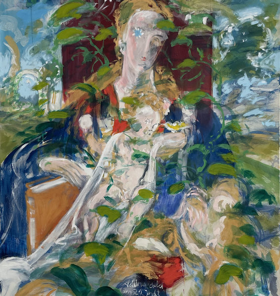 ROLAND DELEAU - MADONNA & ZEISIG, wild (n.A.Dürer), 2017