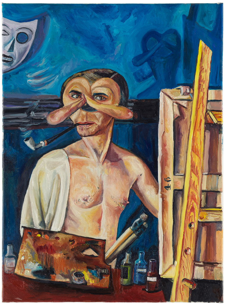 EI_M_21_006.001 Erez Israeli | Pretzelman as Self-Portrait by Felix Nussbaum - Image 1