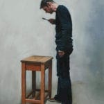 Rocco Hettwer I Mann mit Wurm, 2017