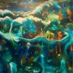 BERND SCHWARTING - Himmelslicht und Nachthalb IV, 2020