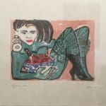 ELVIRA BACH - o.T. (Liegende mit Schüssel), 2003