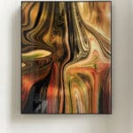 MARTINA ZIEGLER - Abstract_portraits_virtual_visions_silky_gold, 2019