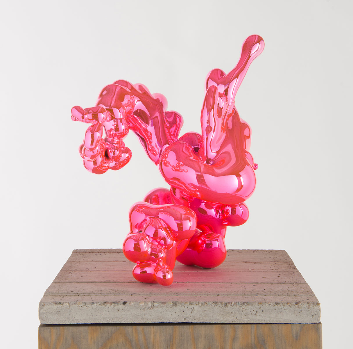 ULRIKE UHL, Implosion 20 II #1, 2014:2019, 25x22x15 cm, Mixed Media, Versilberung, farbige asur, Lack ULRIKE BUHL -Implosion 20 II #1, 2014/19 - Image 1