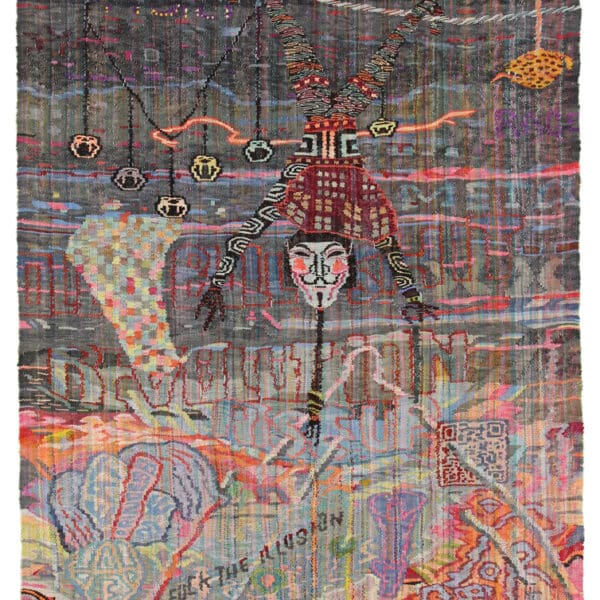 Kata-Unger_Battlefield-Shaping-2012-Wolle-auf-Wolle-267-x-197-cm