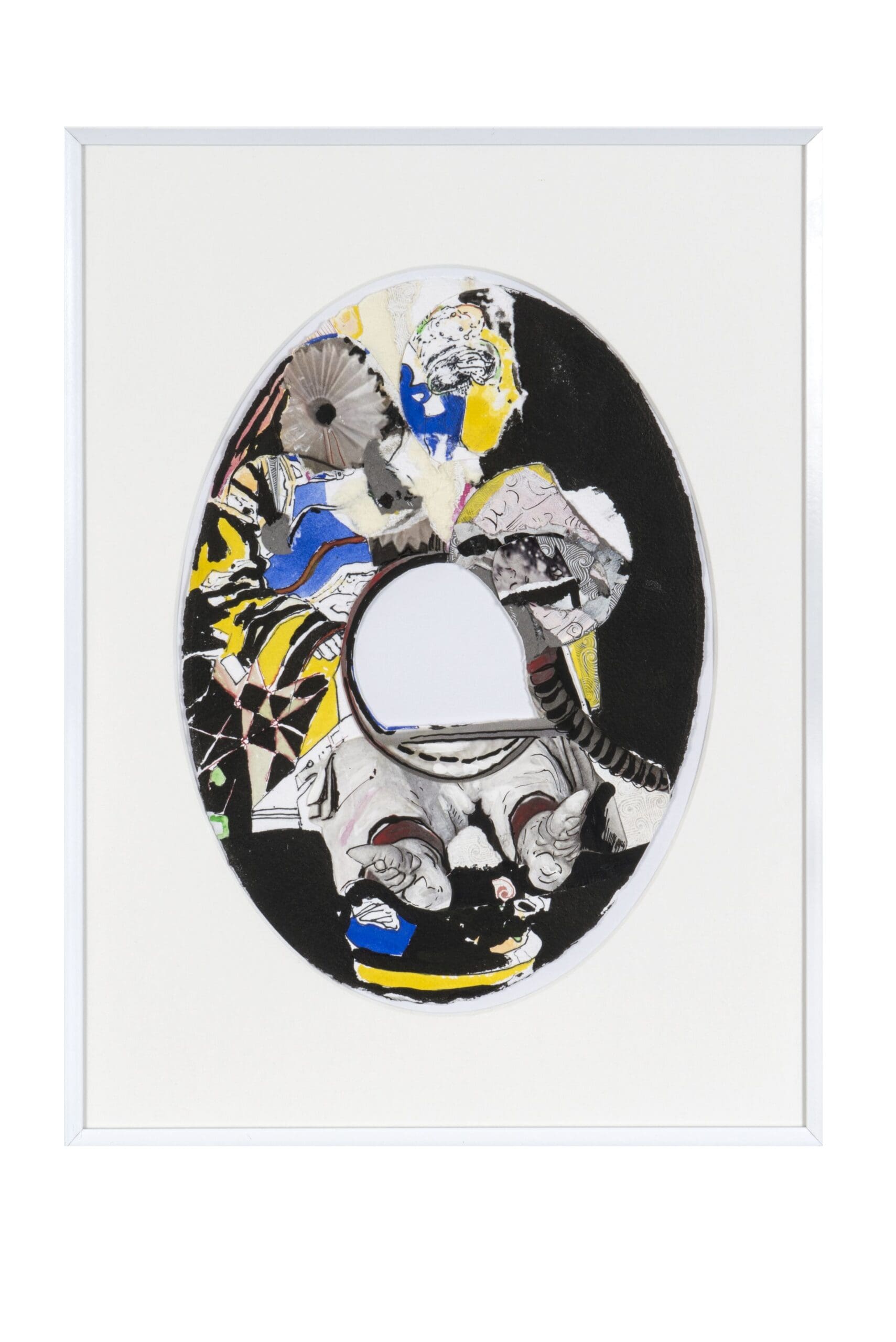 Elliptical Rotation 1, 2016, Mischtechnik auf Papier, 40x30 cm SUSANNE ROEWER - Elliptical Rotation 1 - Image 1