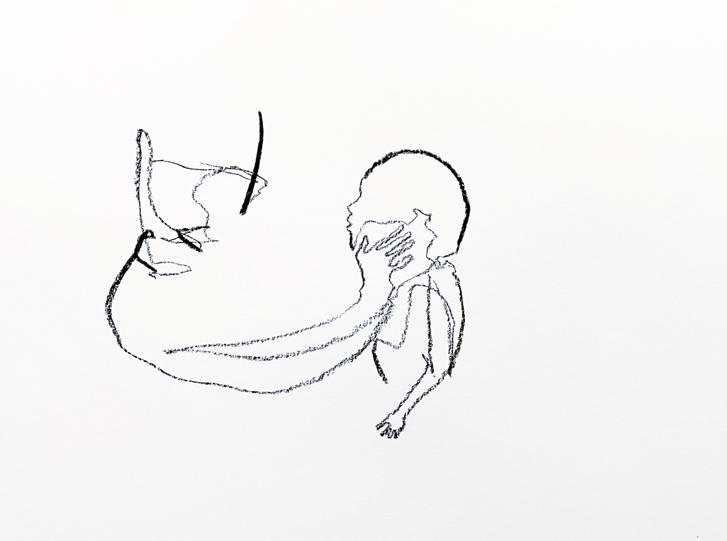 PETRA LOTTJE innig_Kohle auf 310g Hahnemühle_30x40_2023 Kopie PETRA LOTTJE - innig - Image 1