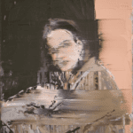 ART COMPASS - CSR ART - Andy Denzler – Head on Peach-Olive