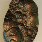 WILLI SIBER - Tafelobjekt (unregelmäßiges Mondgewölbe/ changierend)