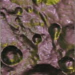 WILLI SIBER - Wandobjekt (Mondlandschaft/ violett-schwarz)