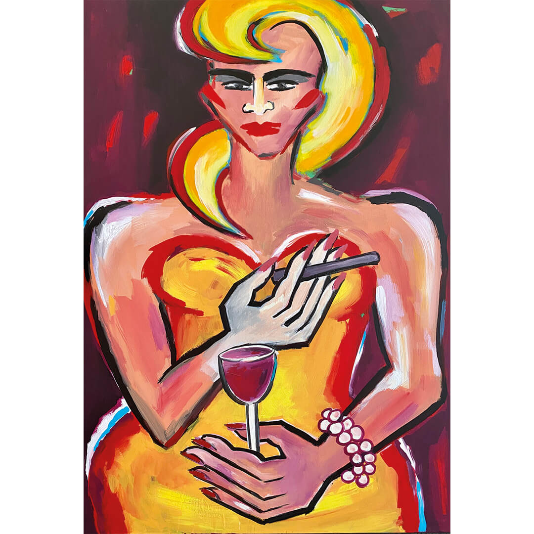 ELVIRA BACH Hochsommer|2023|Acryl auf LW|140x100cm ELVIRA BACH - Hochsommer, 2023 - Image 1