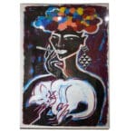 ELVIRA BACH - Mit Katze, 2023