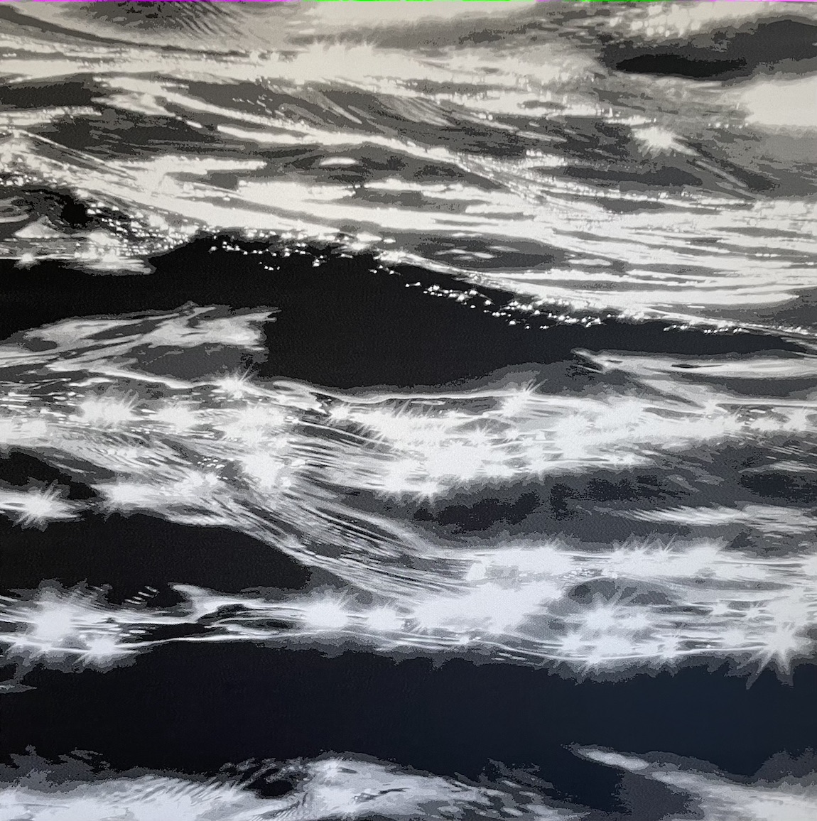 SONJA WEBER|o.T._1|2012|Jacquardgewebe auf Keilrahmen|165x165cm Kopie SONJA WEBER - o. T._1 - Image 1