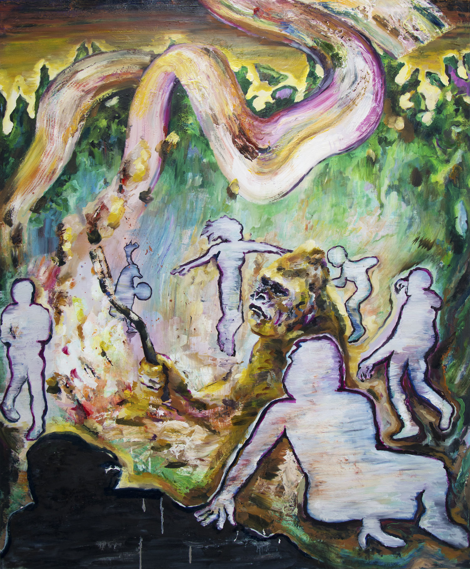 FLORIAN PELKA|DerAnimist|2021|Öl auf Leinwand|170x140cm Kopie FLORIAN PELKA - Der Animist - Image 1