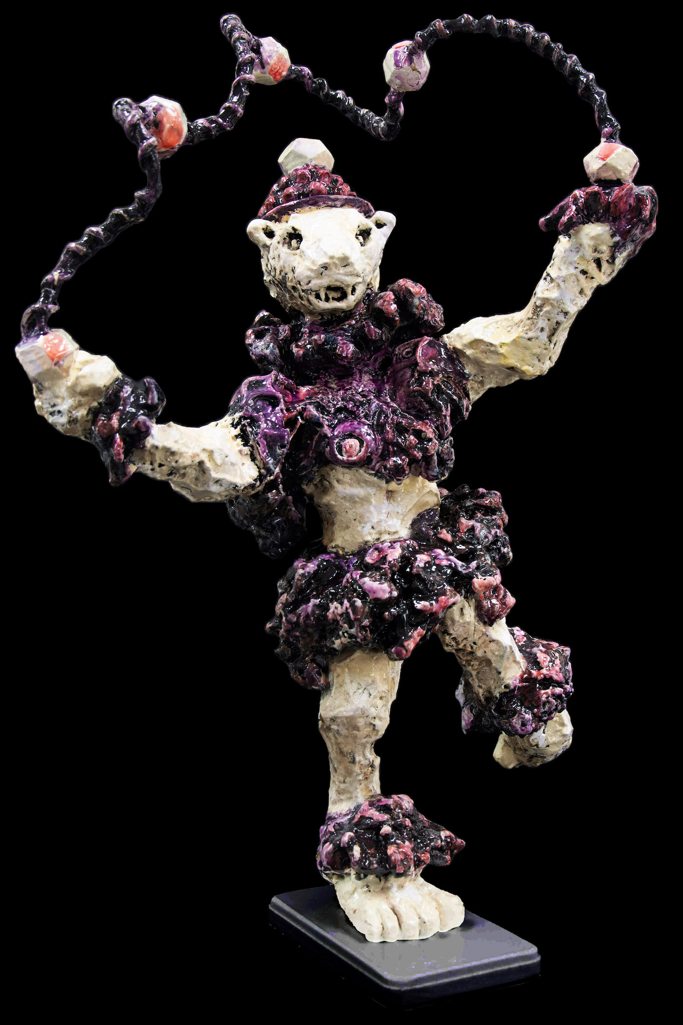 FLORIAN PELKA|Infantin|2022:23|Keramik auf armiertem Styrodur,Bitumen,Epoxid,Pigmente|90x60x35cm Kopie FLORIAN PELKA - Infantin - Image 1