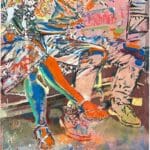 ART COMPASS - CSR.ART - Gustav Sonntag 2023 Der Fummelfuß 100x207 Acryl, Oel, Tusche Oelkreide 8.0-min