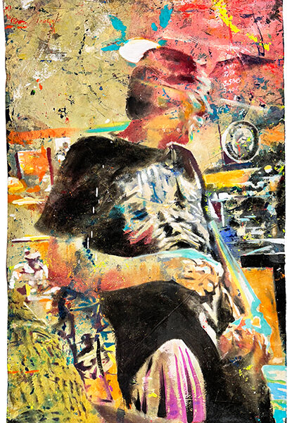 ART COMPASS - CSR.ART - Gustav Sonntag 2024 Er schreit jemand an den nur er sehen kann 108x188 7.7