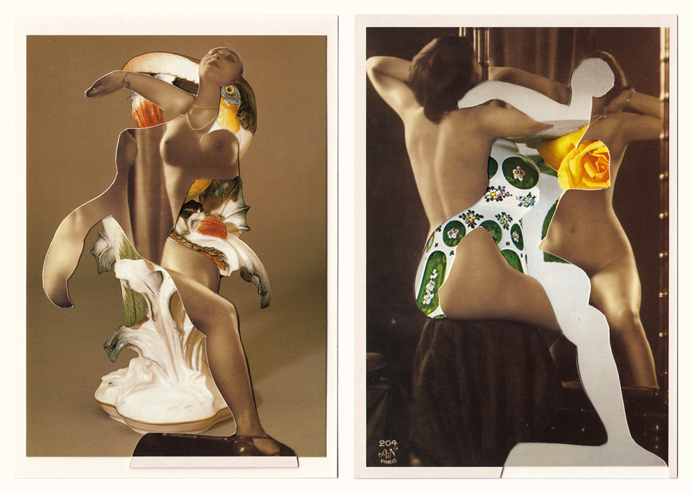 ROLAND STRATMANN|Fayencen_FM12|2022|Diptychon, Cut-Out mit je 3 Postkarten|42x32cm ROLAND STRATMANN - Fayencen - FM12 - Image 1