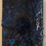 WILLI SIBER - o. T. / Wandobjekt, nachtblau