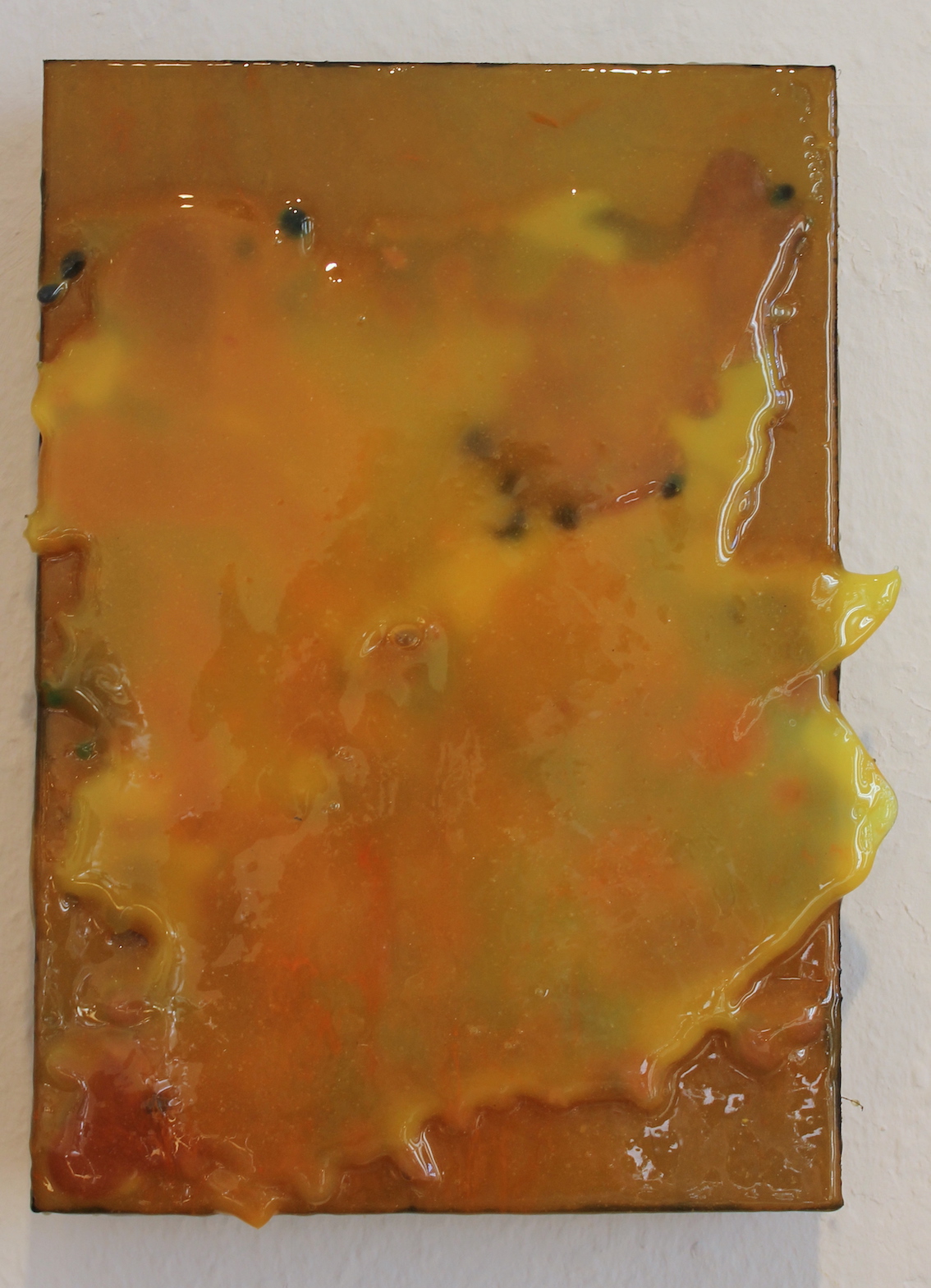 IMG_2971 Kopie WILLI SIBER - o. T. / Wandobjekt, ockergelb - Image 1