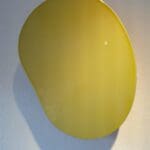 WILLI SIBER - Wandobjekt "Bubble", flach, grüngelb, maxi