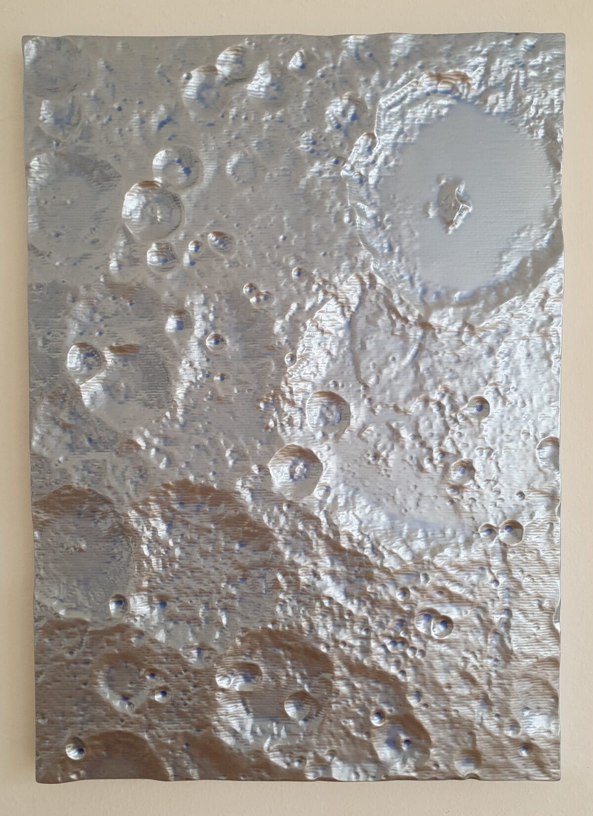 WILLI SIBER - o. T. / Wandobjekt "Mondlandschaft" - Image 1