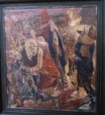 Erdgeschoss 3. Raum (gelb): Bernhard Heisig | Studie zu Pariser Commune