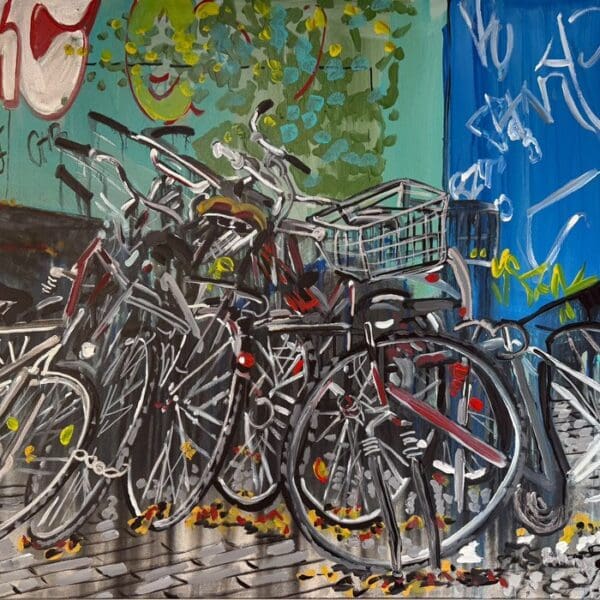 ART COMPASS - Jonas Hoedicke - Fahrraeder - 80 x 100 cm
